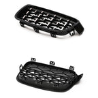 Kidney Front Racing Grille Chrome Black Silver Points Diamond Style Grill For BMW 3 Series F30 F31 2012-2019 320i 328i 330i 340i