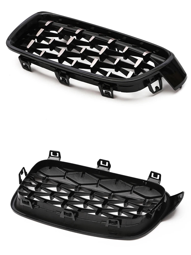 Kidney Front Racing Grille Chrome Black Silver Points Diamond Style Grill For BMW 3 Series F30 F31 2012-2019 320i 328i 330i 340i