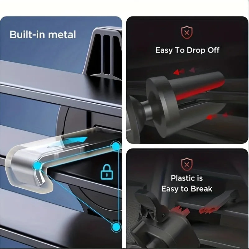 Soporte de teléfono móvil para coche, montaje de Clip de ventilación de aire, soporte para teléfono inteligente, GPS, dispositivos móviles de 4,7-6,7 pulgadas