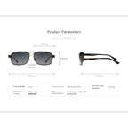 Audi Glasses UV400 Polarized Rectangle Sunglasses for Men Women Driving Motorcycle Cycling Glasses with AntiGlare Lens 553
