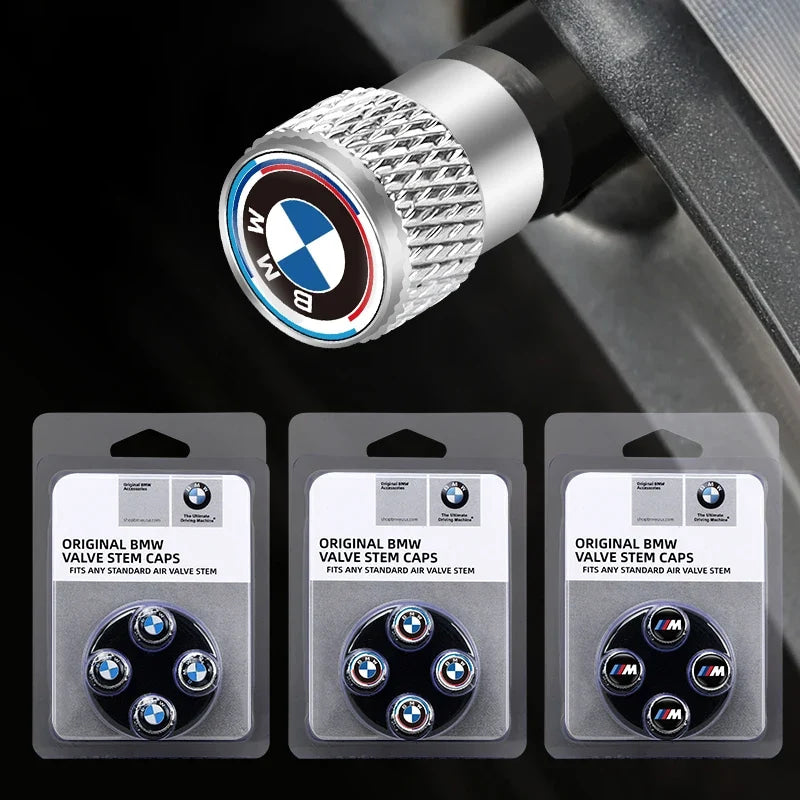 QMM-8685 Car Aluminum Wheel Tire Valve Stem Caps Airtight Covers For BMW M 50th Anniversary Celebration E46 E90 E60 F30 E39 E36