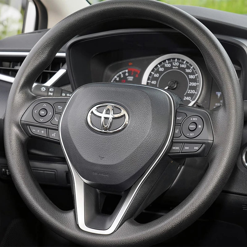 3D ABS Steering Wheel Emblem Cover Logo Badge Sticker for Toyota Corolla RAV4 Prius CHR Yaris Avensis Camry Auris Verso Accessor