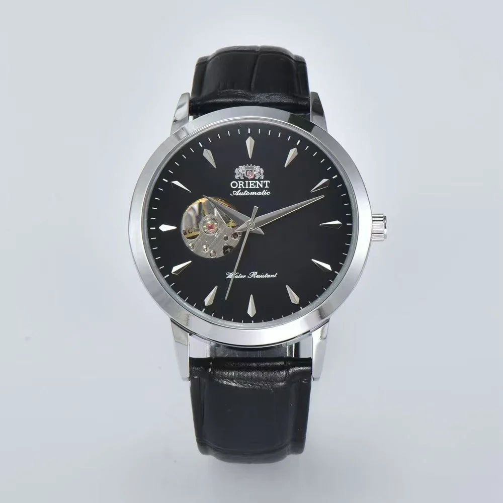 Automatic Mechanical Unisex Sports Watch Full Function World Time Waterproof Shockproof Skeleton Dial Orient