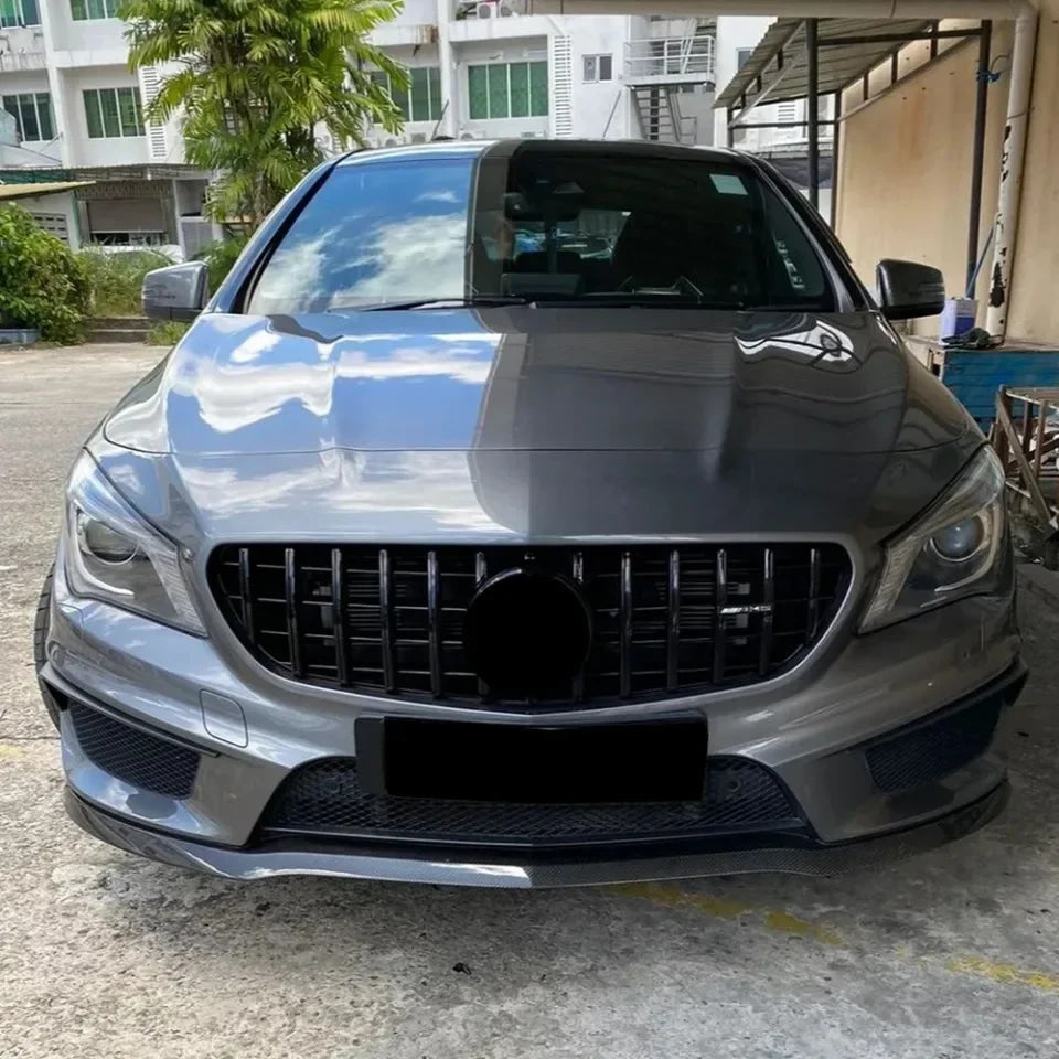 Chrome Silver AMG Style Front Bumper Grille For Mercedes Benz CLA-Class W117 2013-2019 CLA180 CLA200 CLA45 Front Grill Black