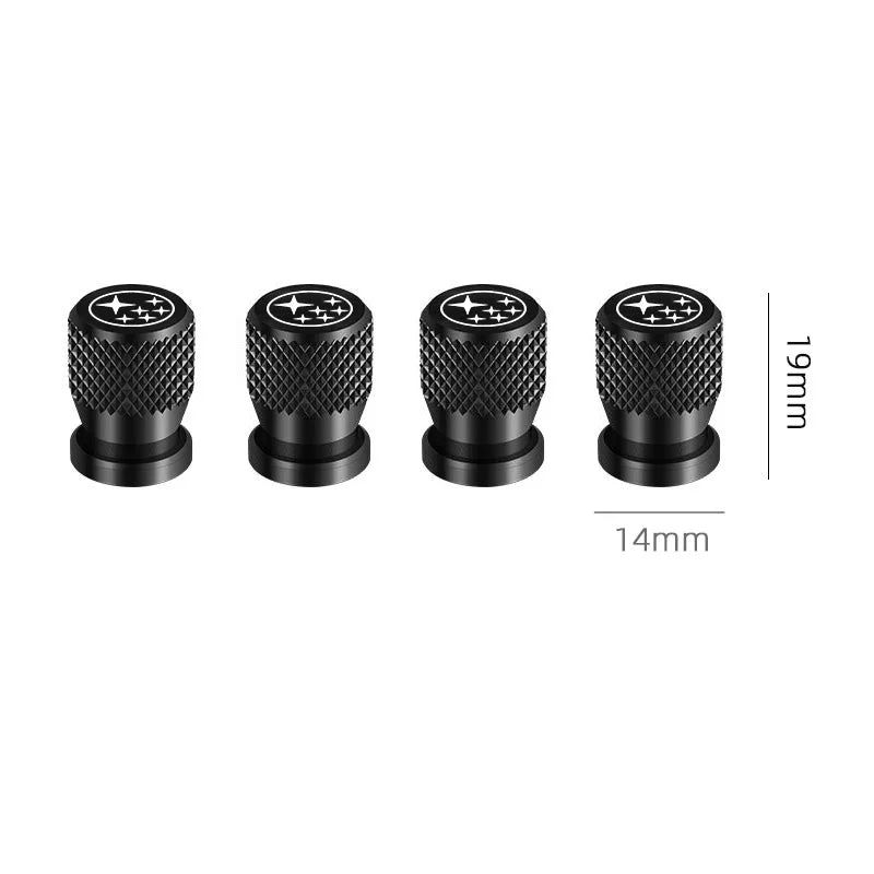 Wheel Tire Valves Tyre Stem for Subaru Impreza Forester Tribeca XV BRZ Air Caps car+accessories interior sticker decor styling