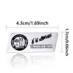 3D Aluminum Car Side Body Trunk Emblem Decoration Sticker For Mercedes Benz AMG Class GLK GLA CLA GLB W108 W447 W204 W205 Fortwo
