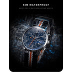 CADISEN New Chronograph Men's Quartz Watch Top Luxury Watches For Men MIYOTA 0S10 AR Mirror Waterproof Canvas Men's Wristwatch