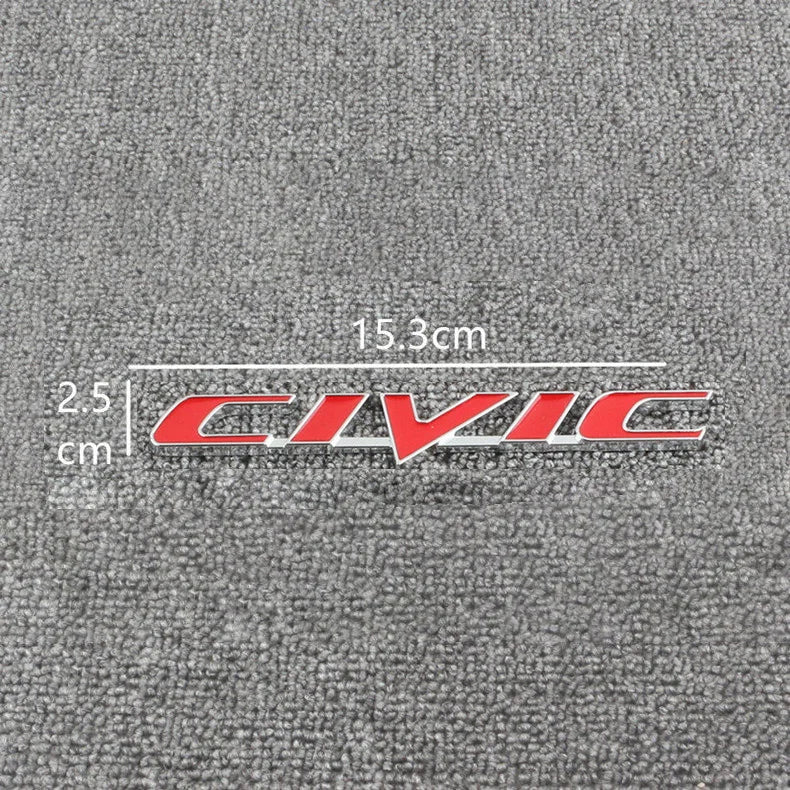 Car Emblem Decals VTEC IVTEC Metal Badge Sticker Accessories For Civic cb400 i-VTEC vfr800 cb750 Accord Odyssey CRV Pilot FIT