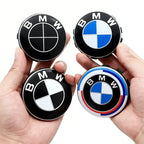 4Pcs 56mm 68mm Carbon Fiber Wheel Center Hub Caps 50th Anniversary Emblem for BMW M Power X5 E46 E90 F10 F30 G20