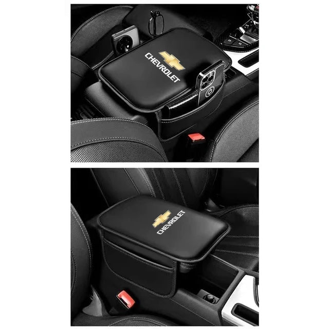 Leather Car Armrest Box Pad Auto Armrest Mat High Quality Accessorie For Chevrolet Camaro Colorado Cobalt Beat Groove Volt Trax