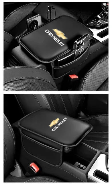 Leather Car Armrest Box Pad Auto Armrest Mat High Quality Accessorie For Chevrolet Camaro Colorado Cobalt Beat Groove Volt Trax