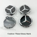 4pcs 75mm Car Wheel Center Caps For Mercedes Benz W203 W204 W205 W212 W213 W222 W223 X253 W176 W177 W117 C118 W166 W167 B/C/E/S