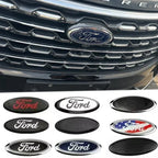 ABS Car Rear Trunk Sticker Front Hood Emblem for Ford Fusion Ranger Escape Fiesta Explorer Focus Bronco Mondeo Transit
