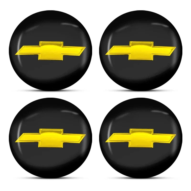 4Pcs Car Wheel Hub Cover Rim Center Cap Decorative Accessories For Chevrolet Silverado Impala Malibu Cruze Camaro Blazer Spark