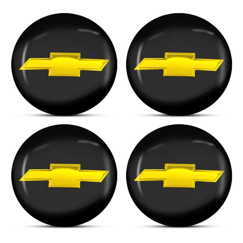 4Pcs Car Wheel Hub Cover Rim Center Cap Decorative Accessories For Chevrolet Silverado Impala Malibu Cruze Camaro Blazer Spark