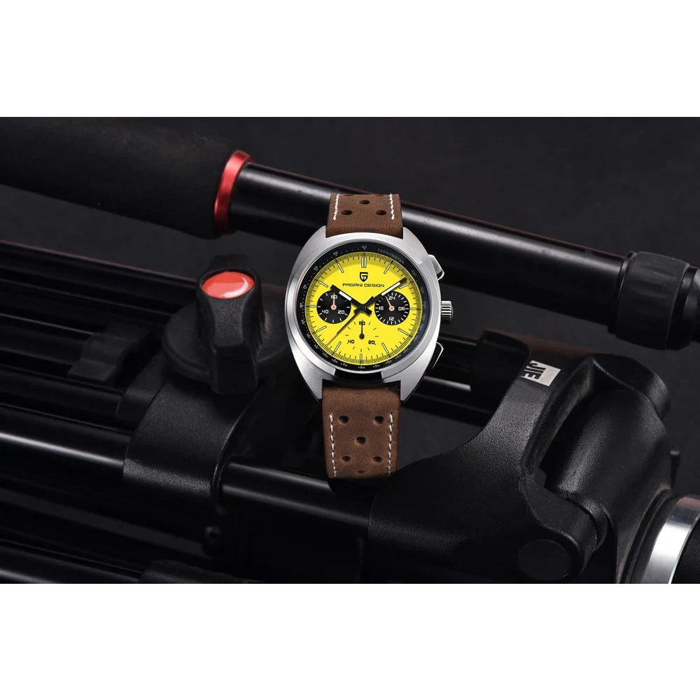PAGANI DESIGN Panda Mens Watches Quartz Luxury Watch For Men Chronograph VK63 Wristwatches AR Sapphire Waterproof Luminous Clock