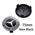 4pcs 56mm 60mm 75mm  68mm3Pin Car Wheel Center Cap Rim Hub Caps Emblem W202 W220 W213 W210 W164 E200 E260 E300 For Mercedes Benz