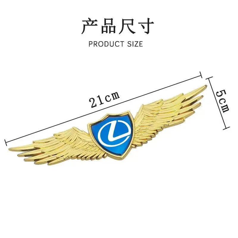 Front hood or Rear trunk Emblem Eagle wing Badge Stickers For Lexus CT200H IS250 ES LS LC NX UX RX RZ GX LX LM GX470 RX300 ES200