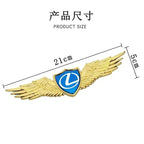 Front hood or Rear trunk Emblem Eagle wing Badge Stickers For Lexus CT200H IS250 ES LS LC NX UX RX RZ GX LX LM GX470 RX300 ES200