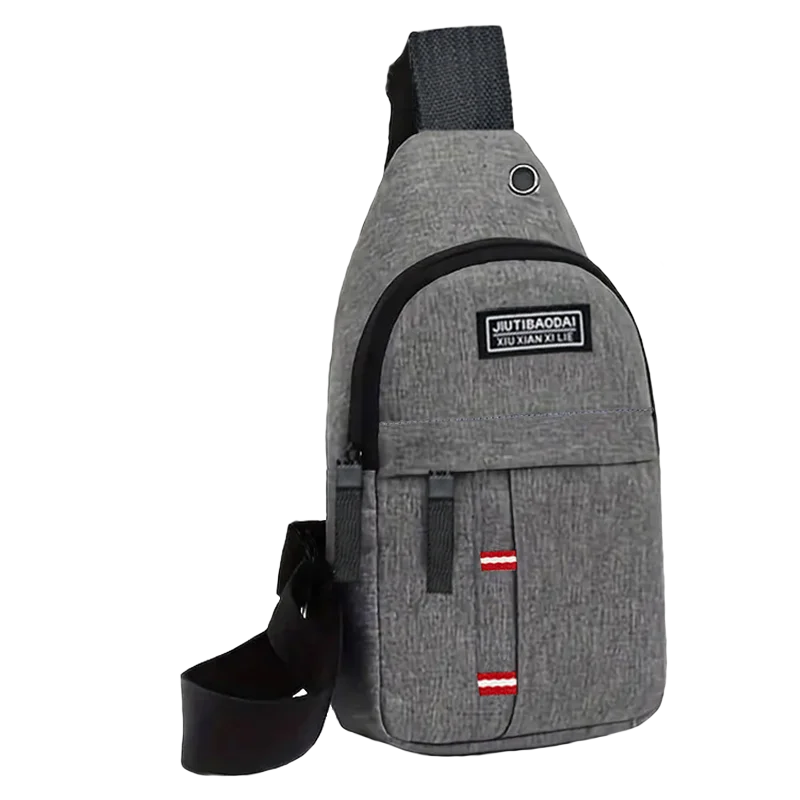Bolsillos para el pecho ajustables para hombres y mujeres, bolsillos para el pecho de tela Oxford cruzados diagonales de un solo hombro