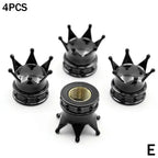 4PCS Crown Style Tire Valve Stem Caps, Air Caps Cover, Aluminum Alloy Dustproof And Waterproof Valve Caps Cover For All Toyota