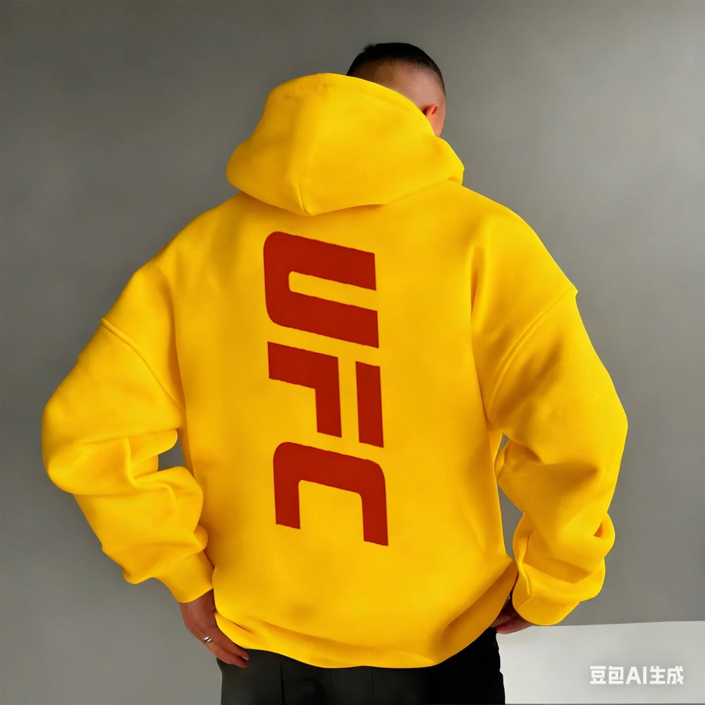 Men's Pattern Hoodies –Bold Back Prints MMA Inspired Streetwear Loose Fit Perfect for Gym  Casual Wear Limited Edition Designs