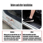 Carbon Fiber Car Door Threshold Tape Sill Protective Stickers Decal for Jeep CHEROKEE Logo Rear Trunk Bumper Scratch Guard Trim