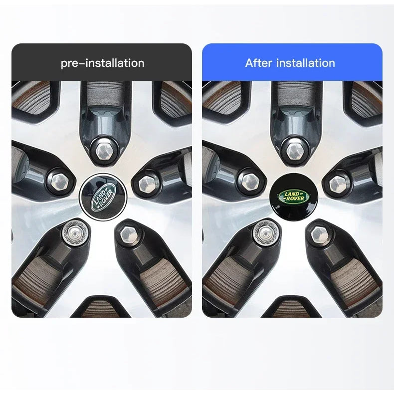4Pcs 62MM Car Styling Wheel Center Cap Hub Replaced Covers For Land Rover Range Rover Evoque Velar Defender Discovery Freel