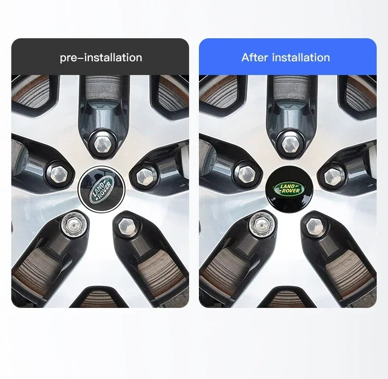 4Pcs 62MM Car Styling Wheel Center Cap Hub Replaced Covers For Land Rover Range Rover Evoque Velar Defender Discovery Freel