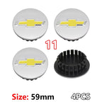 4PCS ABS Wheel Center Covers Hub Caps Badge for Chevrolet Malibu AVEO Corvette CRUZE EQUINOx IMPALA LACETTI TRAX ORLANDO Car Acc