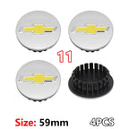 4PCS ABS Car Wheel Center Covers Hub Caps Badge For Chevrolet Malibu AVEO Corvette CRUZE EQUINOx IMPALA LACETTI TRAX ORLANDO