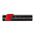 NEW Audi Sline Metal Logo Car Sticker Aluminum Emblem For Audi S Line Quattro A1 A3 A4 A5 A6 A7 A8 Q2 Q3 Q5 Q6 Q7 Q8 Accessories