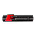 NEW Audi Sline Metal Logo Car Sticker Aluminum Emblem For Audi S Line Quattro A1 A3 A4 A5 A6 A7 A8 Q2 Q3 Q5 Q6 Q7 Q8 Accessories