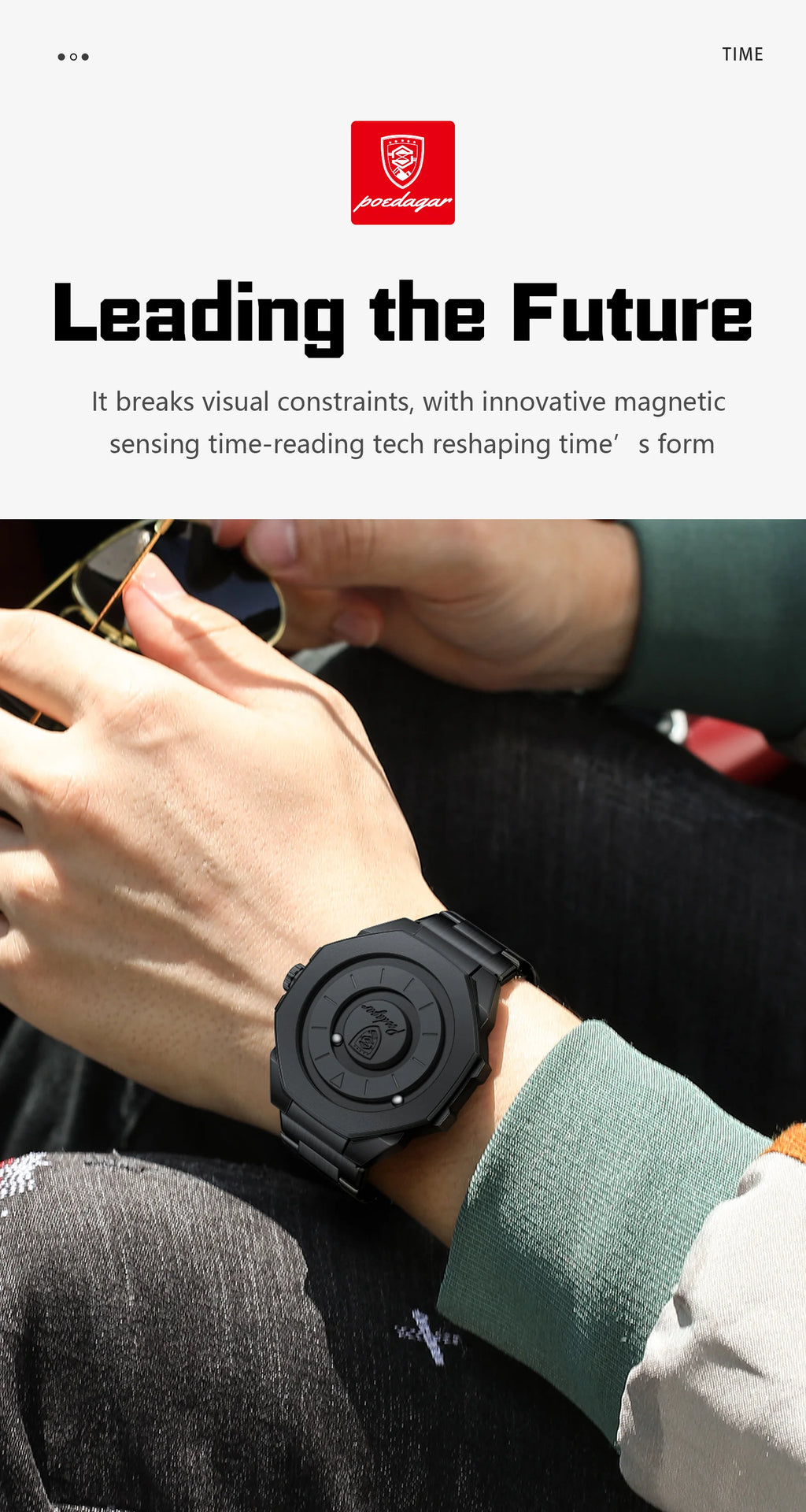 POEDAGAR High Quality Luxury Watch For Men Waterproof Fashion Man Wristwatch Business Stainless Steel Men's Quartz Watches Reloj