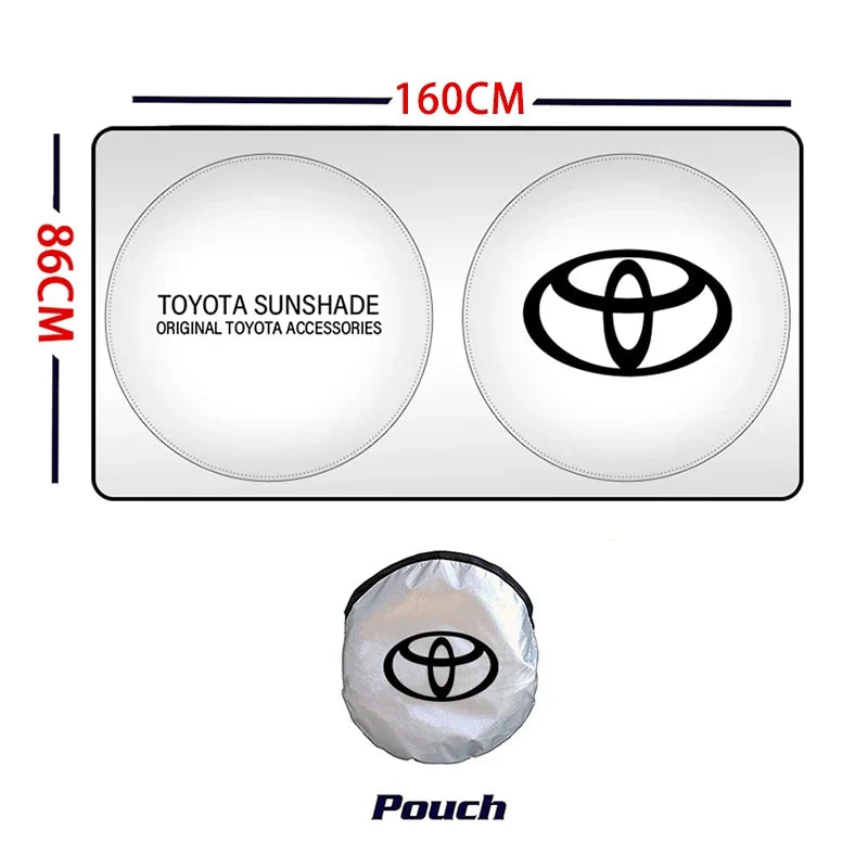 Car interior stickers Car Windshield Sunshade Cover Sun Visor UV Protector For Toyota Corolla Camry rav4 Yaris hilux prius PRODA
