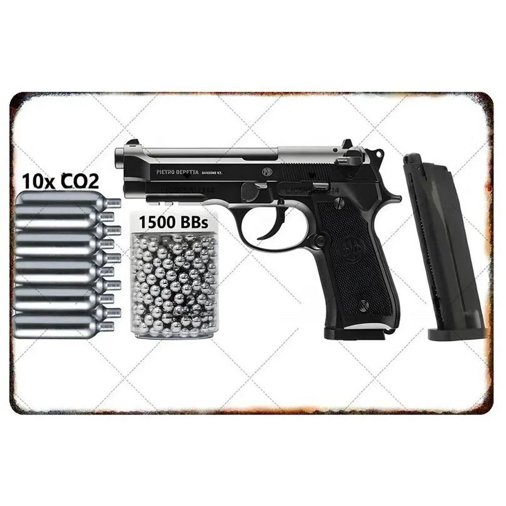 Letreros Metálicos con Forma de Pistola, que Exudan un Toque Militar, Ideales como Decoración de Pared en Cuartos de Hombre, Hogares, Cafeterías, Jardines, Clubes y Bares.