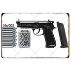 Letreros Metálicos con Forma de Pistola, que Exudan un Toque Militar, Ideales como Decoración de Pared en Cuartos de Hombre, Hogares, Cafeterías, Jardines, Clubes y Bares.