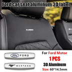 Ford  Seat Sticker Metal Badge Seat Mustang Badge For Ford Mustang Shelby Cobra Focus Mondeo F-150 Accessories Interior Sticker