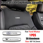 Ford  Seat Sticker Metal Badge Seat Mustang Badge For Ford Mustang Shelby Cobra Focus Mondeo F-150 Accessories Interior Sticker