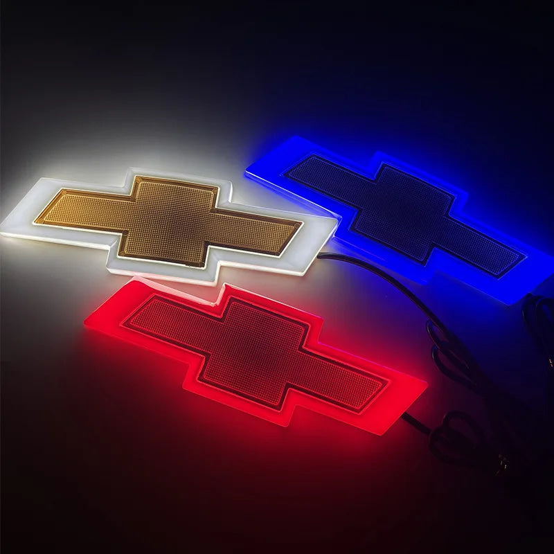 LED Light Car Tail Trunk Emblem 17 X 5.5cm for Chevrolet Malibu Cruze Orlando Sail Captiva Equinox Trax Lacetti Cavalier Sticker