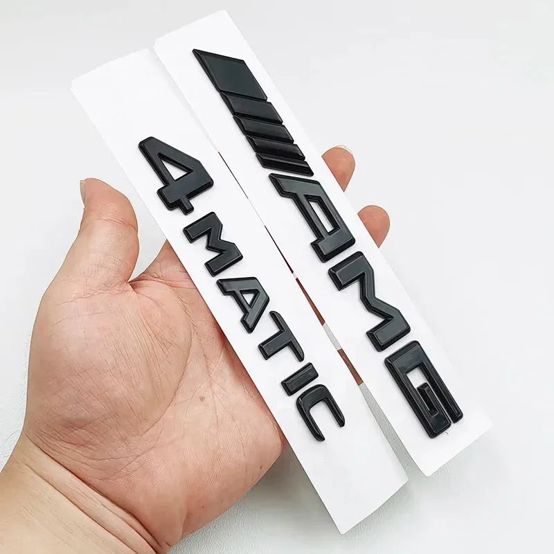 3D ABS Black A35 A45 A160 A180 A200 A250 Logo Letters 4MATIC Badge Car Rear Star Sticker AMG Emblem For Mercedes Benz