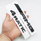 3D ABS Black A35 A45 A160 A180 A200 A250 Logo Letters 4MATIC Badge Car Rear Star Sticker AMG Emblem For Mercedes Benz