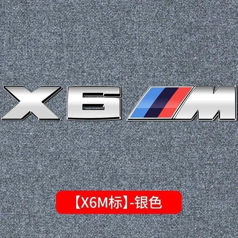 3D Metal Car Body Side Badge Body Rear Trunk Decor Sticker Modification For BMW M X1 X2 X3 X4 X5 E84 F26 E83 F25 E53 E70 E71 G02