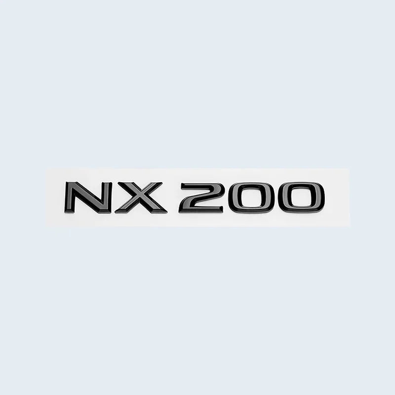 Glossy Black ABS Letters NX200 NX300 NX200t NX300h HYBRID Emblem For Lexus Car Trunk Logo Sticker Badge Accessories