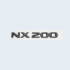 Glossy Black ABS Letters NX200 NX300 NX200t NX300h HYBRID Emblem For Lexus Car Trunk Logo Sticker Badge Accessories