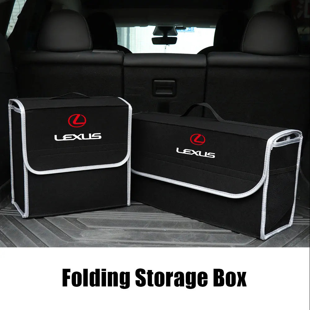 Car Large Capacity Trunk Storage Box Tool Organiser Bag Accessories For Lexus LS LC IS350 ES300h ES300 IS250 IS220d NX350h GS350