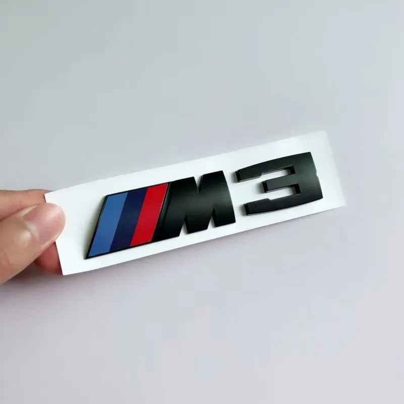 Suitable For BMW Group M3 Emblem Standard Trunk Tail Standard ABS Logo Sticker For BMW E30 E46 E36 E90/E92/E93 F80 GTS CRT CSL