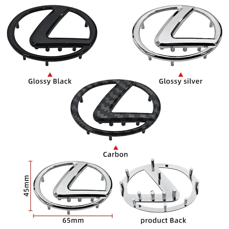 ABS Steering Wheel Center Emblem Sticker for Lexus RX NX ES IS GX LX UX CT GS F Sport RX300 RX350 GX460 etc Logo Badge Decal