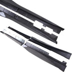 For Chevy Camaro Coupe Convertible LT LS SS RS 2016-2024 ZL1 Style Side Skirts Rocker Panels Spoiler Carbon Look Glossy black