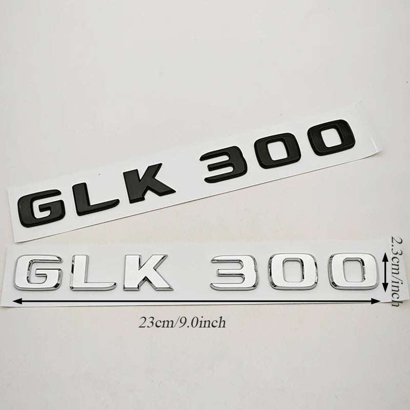3D ABS Car Logo 4 Matic GLK220 GLK300 GLK350 Emblem Letters Sticker Rear Trunk Badge for GLK W204 X204 GLK220 GLK300 GLK350